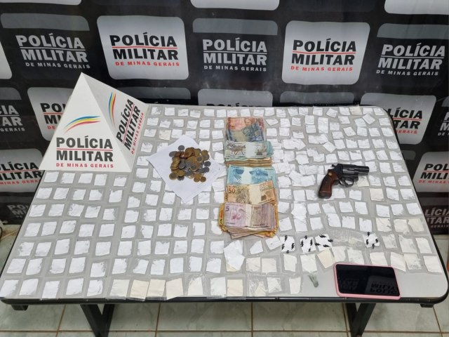 Orizânia - PM prende casal, apreende arma de fogo e grande quantidade drogas
