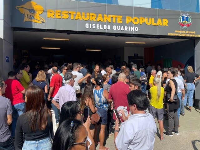 Muria-MG: Restaurante Popular  inaugurado em Muria com refeies vendidas a 4 reais