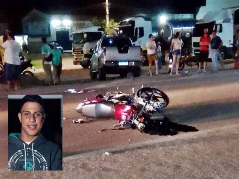 Fervedouro-MG: Coliso entre motocicleta e caminhonete mata jovem na BR-116