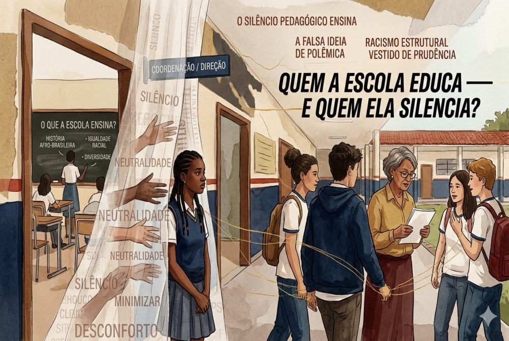 A  ESCOLA  ENSINA  SOBRE RACISMO - MAS PROTEGE QUEM??