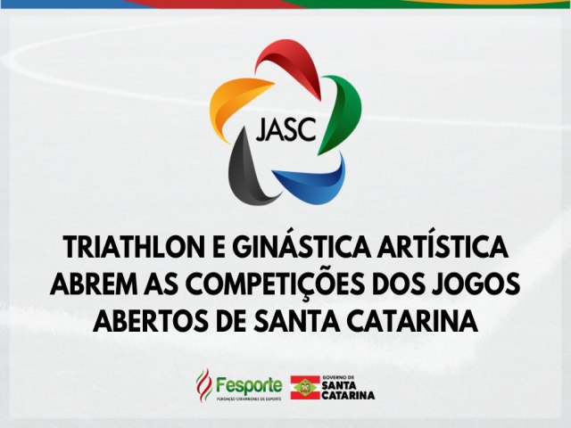 Triathlon e ginstica artstica abrem as competies do Jasc 2024