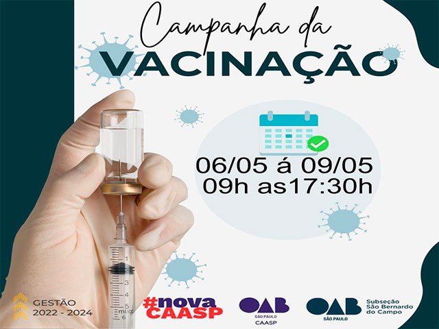 Campanha de vacinao na OAB de So Bernardo do Campo