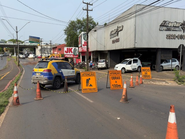 Avenida Tancredo Neves ser totalmente interditada para obras do sistema de drenagem