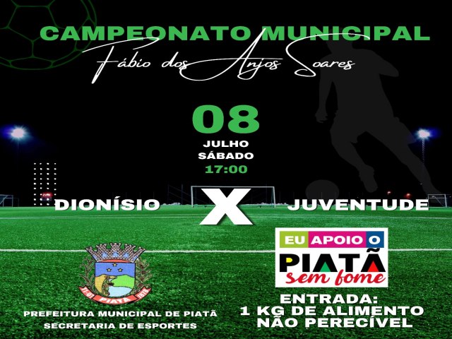 CAMPEONATO MUNICPAL DE PIAT - DIONSIO X JUVENTUDE