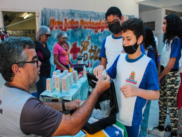 Cabedelo realiza atividade de incentivo  Educao Financeira nas escolas municipais