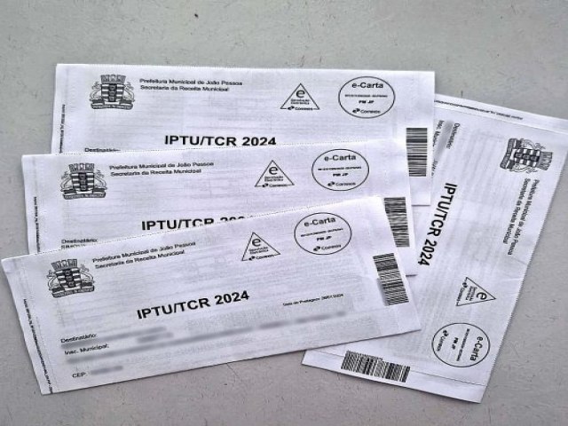 Prazo para pagamento do IPTU e TCR em cota nica com desconto encerra hoje sexta-feira