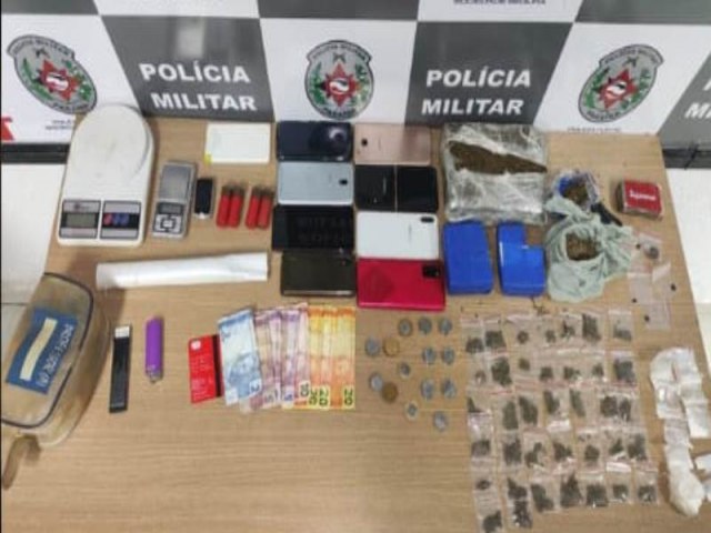 Polcia Militar apreende drogas e arma de fogo com criminosos na zona sul de Joo Pessoa