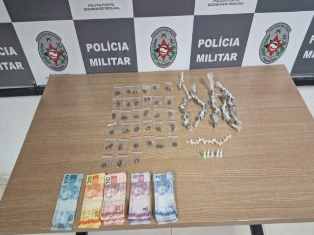 Suspeito de trfico  preso com drogas e dinheiro em comunidade da zona sul da Capital