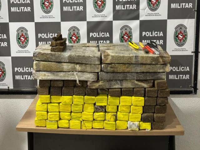 Polcia Militar prende casal com cerca de 100 Kg de drogas na Capital