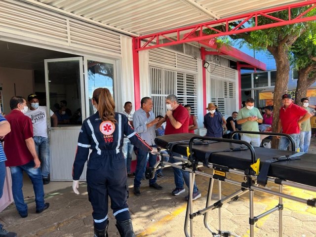 Aps incndio, pacientes so transferidos do Justino Luz para hospitais da regio