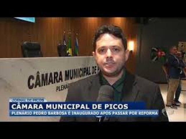 Plenrio da Cmara de Picos  reinaugurado aps ampla reforma