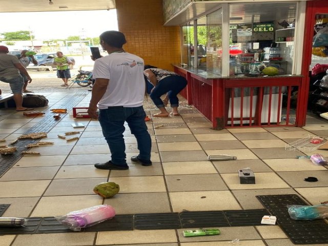 Passageiro surta e ataca lojas no terminal rodovirio de Picos