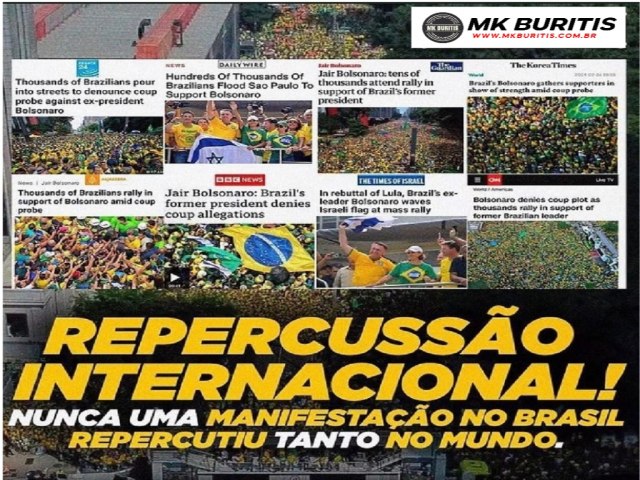 A maior manifestao em favor da democracia no Brasil,Repercusso internacional