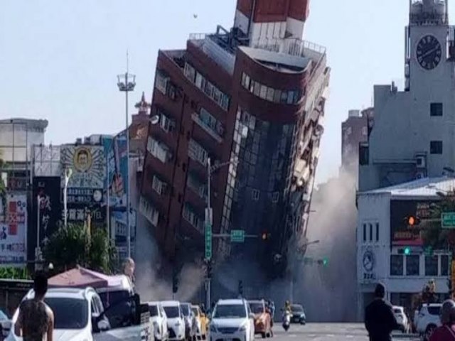 Terremoto em Taiwan: mostram destruio causada pelo tremor