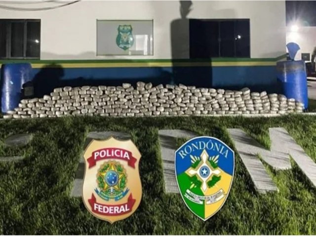 Em ao conjunta PF e PM apreendem mais de 120 kg de droga em RO