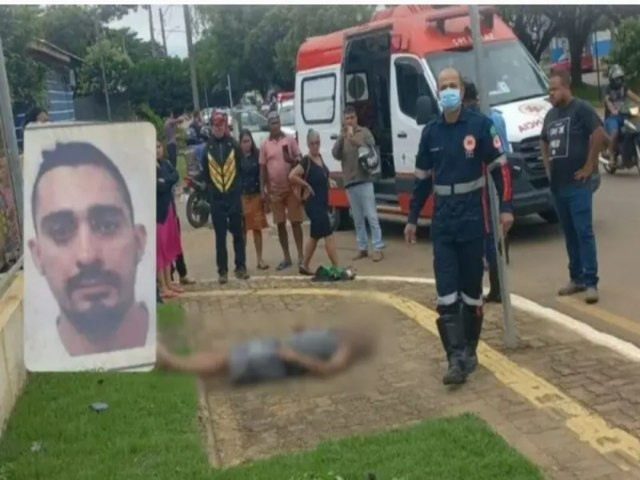 TRAGDIA: Motociclista morre ao bater a cabea no meio fio aps acidente com carro no interior de Rondnia