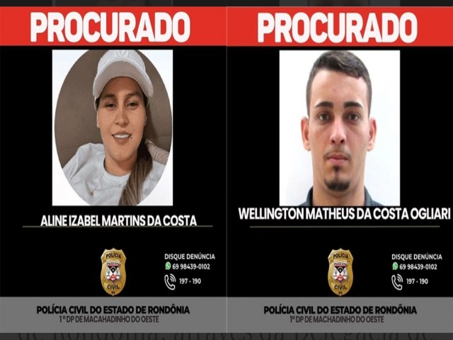 Delegacias de Machadinho e Furtos e Roubos de Veculos de Porto Velho desencadeiam operao em busca de dupla criminosa