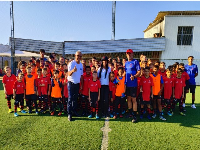 A inaugurao da Escola Flamengo ocorreu neste ltimo sbado (13) em Buritis, RO. 