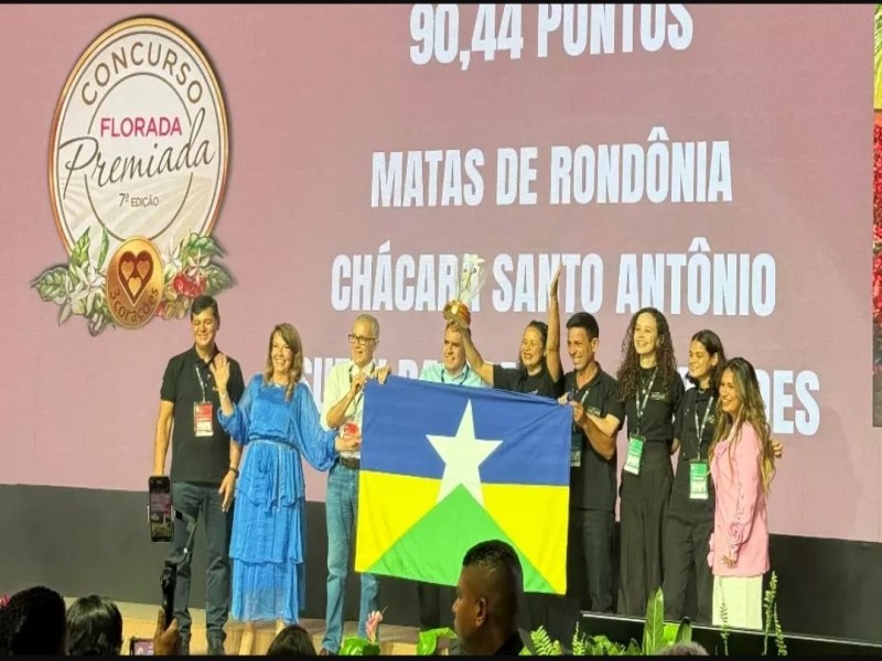 Florada Premiada: Rondnia conquista pdio completo em concurso nacional de cafs canforas