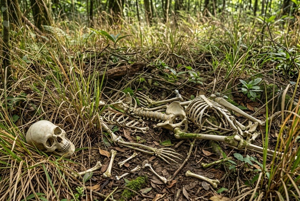 Pol�cia investiga ossada encontrada na zona rural de Buritis