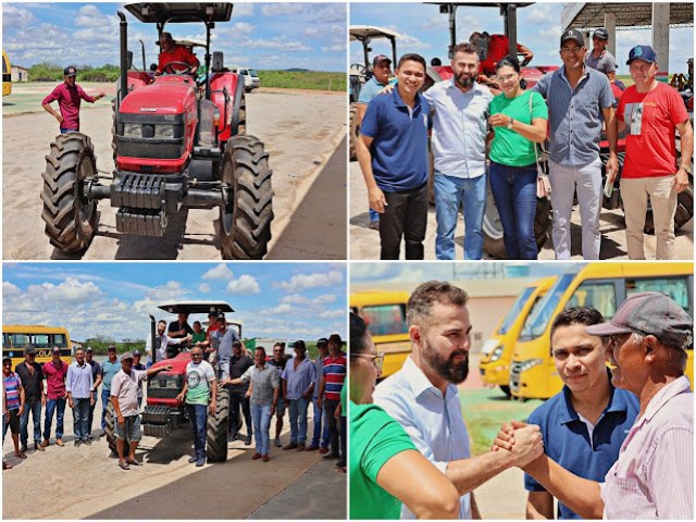 Prefeito de Jacobina do Piau entrega trator para Associao e fortalece a atividade agrcola local