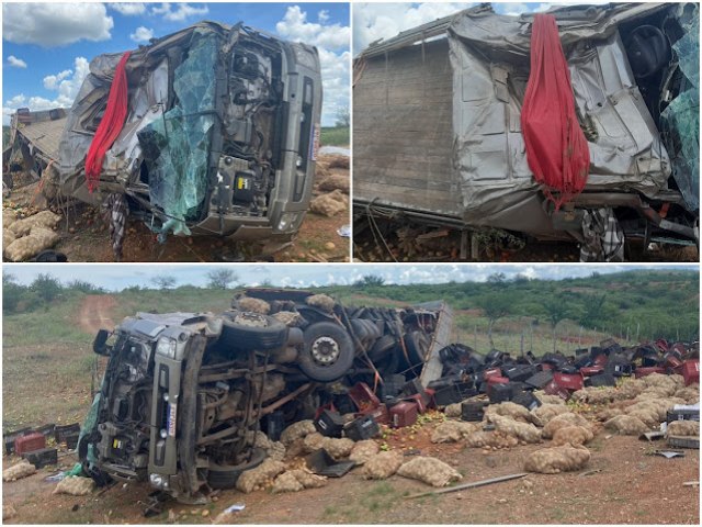 Homem morre em grave acidente com caminho na BR-407 em Acau