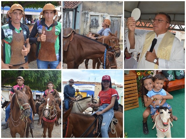 Centenas de pessoas prestigiam missa e cavalgada na XIX Festa do Vaqueiro em Lagoa do Barro