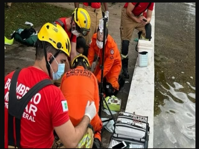 Tragdia em Braslia: Homem perde a vida em afogamento no espelho d'gua da Praa do Buriti.